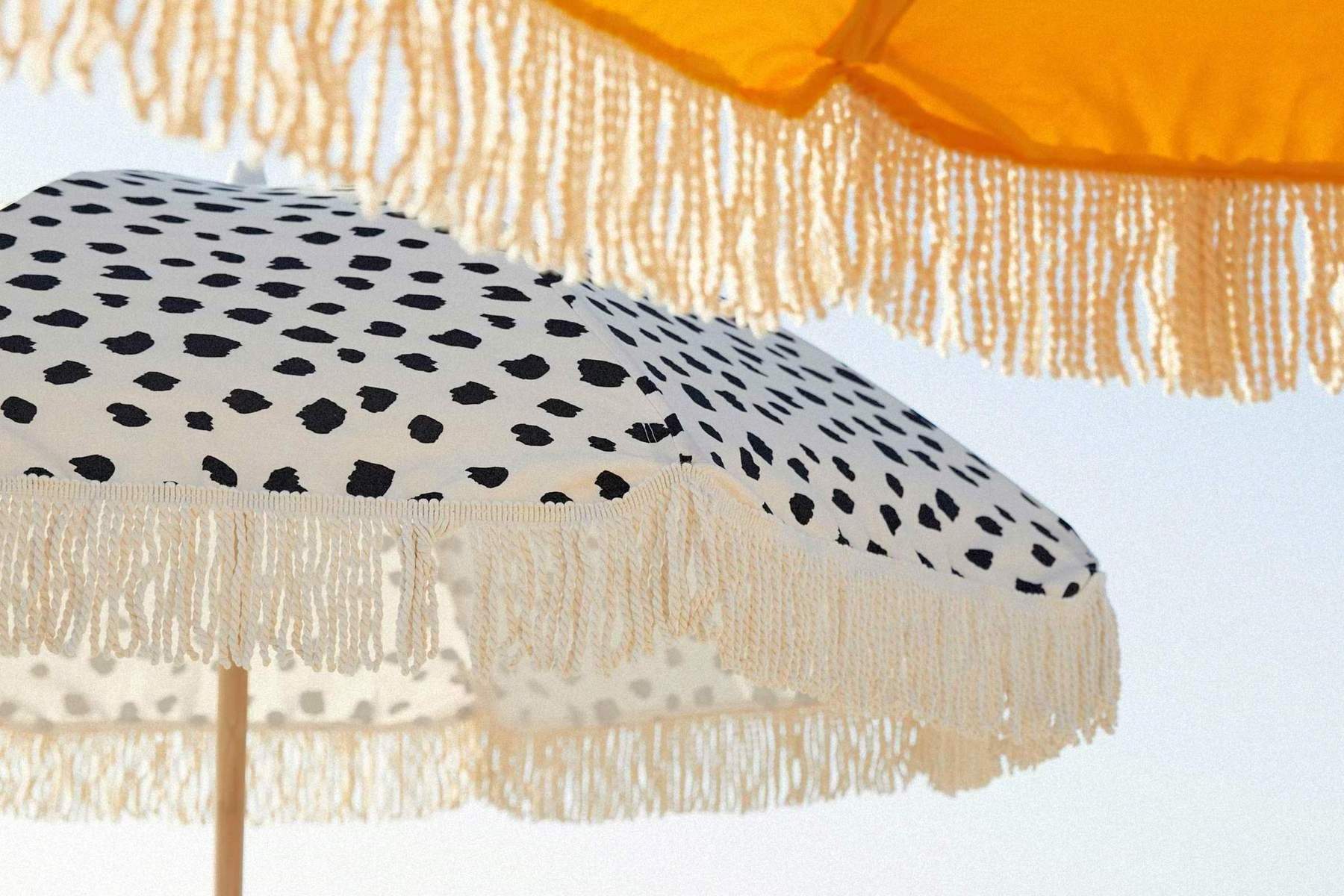 Parasols Beach Umbrellas with Tassels Boho Wooden New Zealand Luxury Vintage Wholesale Australia Fringed Sun Outdoor Pole Canvas