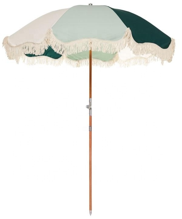 Bohemian Fringe Outdoor Parasol with Rotation Sunshade Facility Supplier Customized 180 CM Wood Pole Beach Umbrella Modern 90 Cm