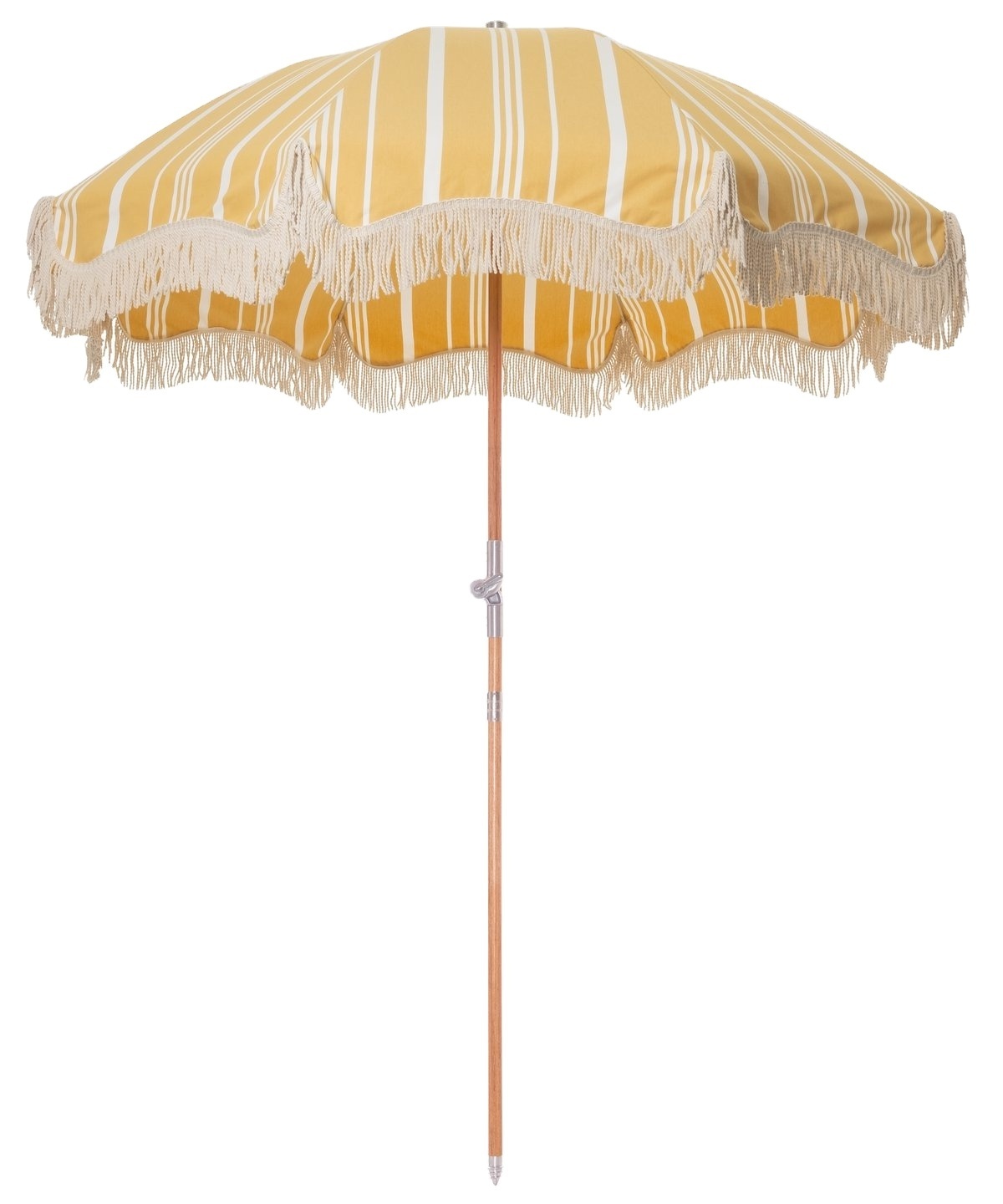 Bohemian Fringe Outdoor Parasol with Rotation Sunshade Facility Supplier Customized 180 CM Wood Pole Beach Umbrella Modern 90 Cm