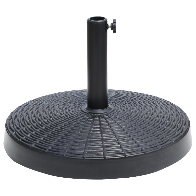 Stylish and Robust 40 kg Square Outdoor Paint Black,Granite umbrellas bases with Wheels/