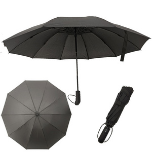 12 RibsFold Umbrellas,Strong Windproof Sports Umbrellas Promotional travel Folding Umbrellas parasol/