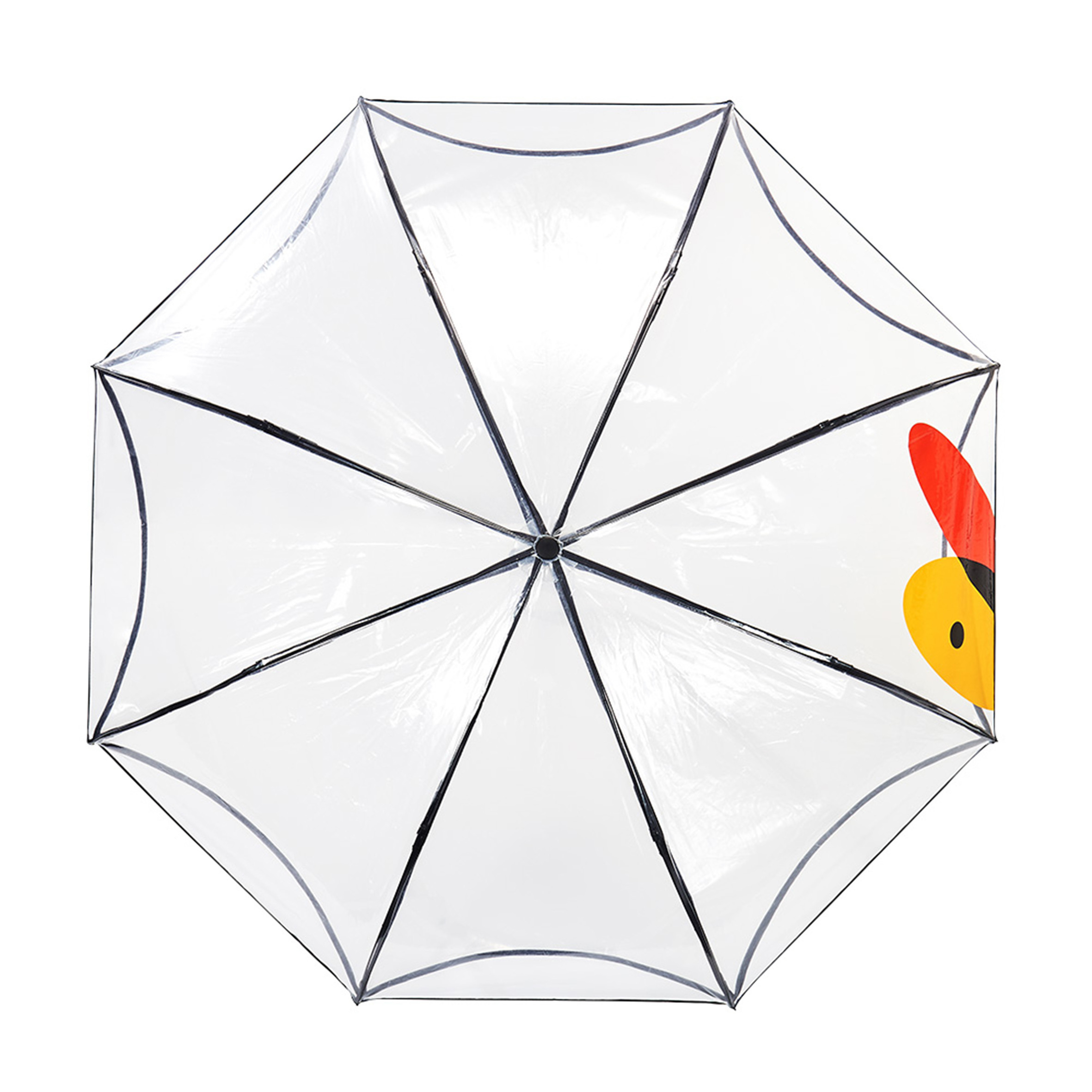 Fashion Women Pvc Clear Cheap Umbrellas Polka Dot,Transparent Umbrellas Rainbow Colorful Umbrellas/