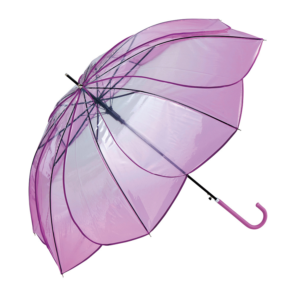 High Quality Cheap PVC POE Custom Logo Printing,Rain Straight Bubble Golf Dome Transparent Clear Umbrellas For Women Kids/