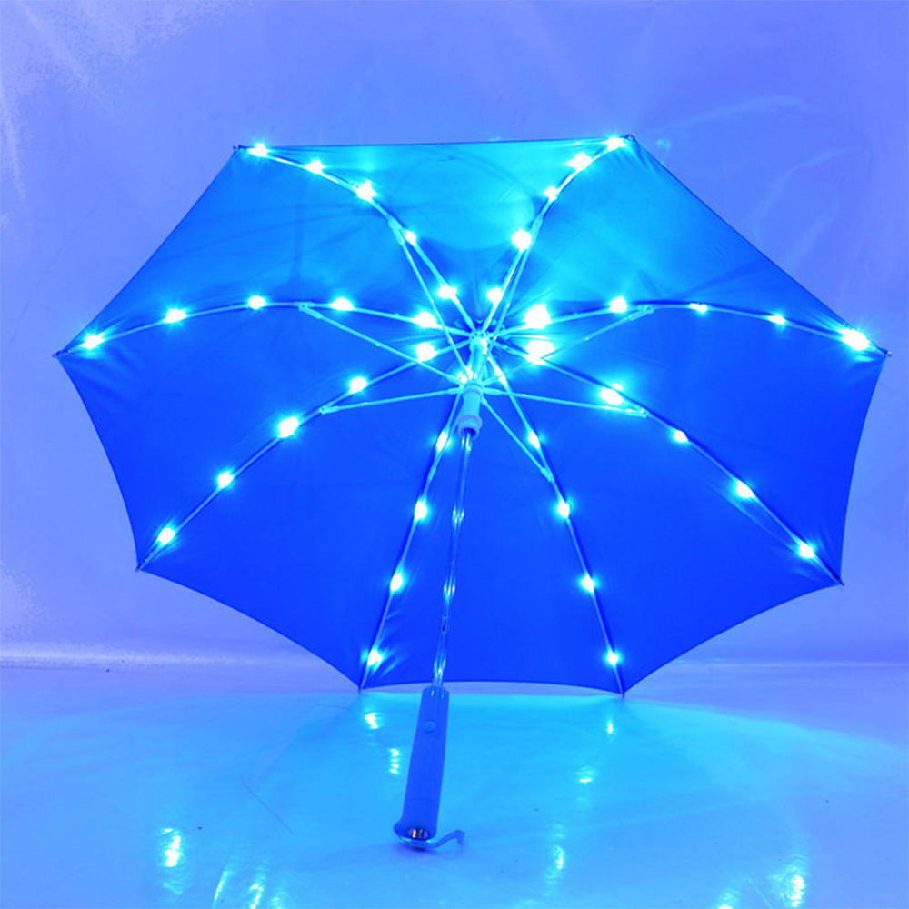 Free shipping High quality and innovative design,led Umbrellas manual open led Umbrellas factory/