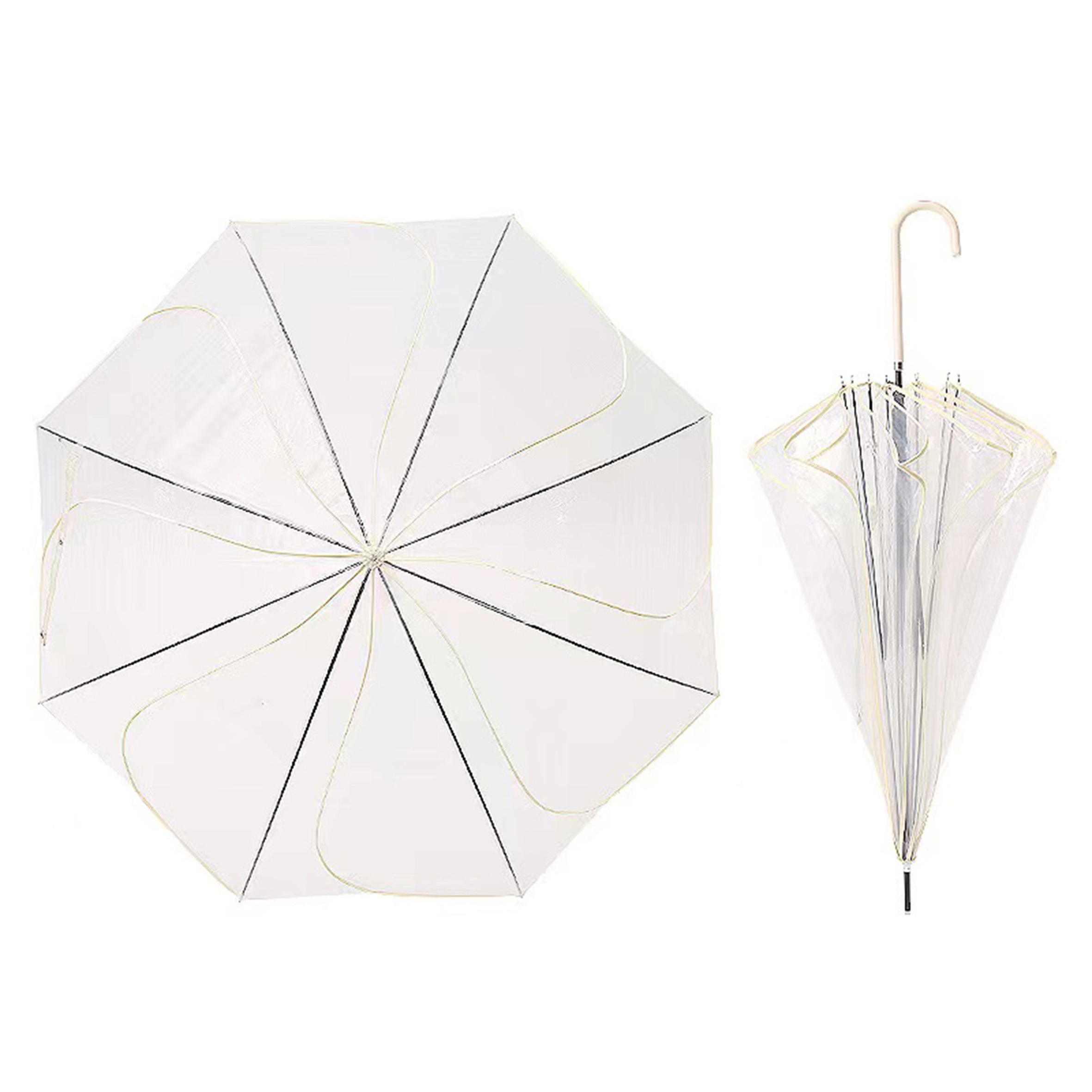 new flower ladies Umbrellas clear dome straight Canada,Umbrellas wholesale mushroom transparent Umbrellas/