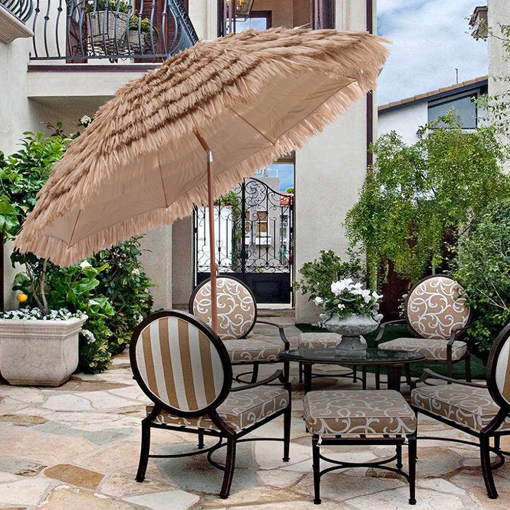 Pole Boho,style Big Sun Parasol Beach Outdoor Garden Parasol Cantilever Sun Umbrellas/ Portable Wooden High Quality Outdoor