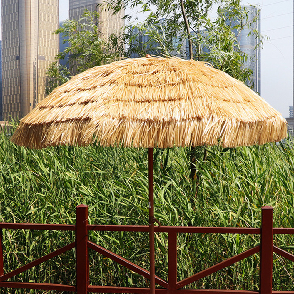 Promotional Beach Big Umbrellas Modern Strong Beach,Garden Courtyard Umbrellas Commercial Outdoor Beach Straw Umbrellas/