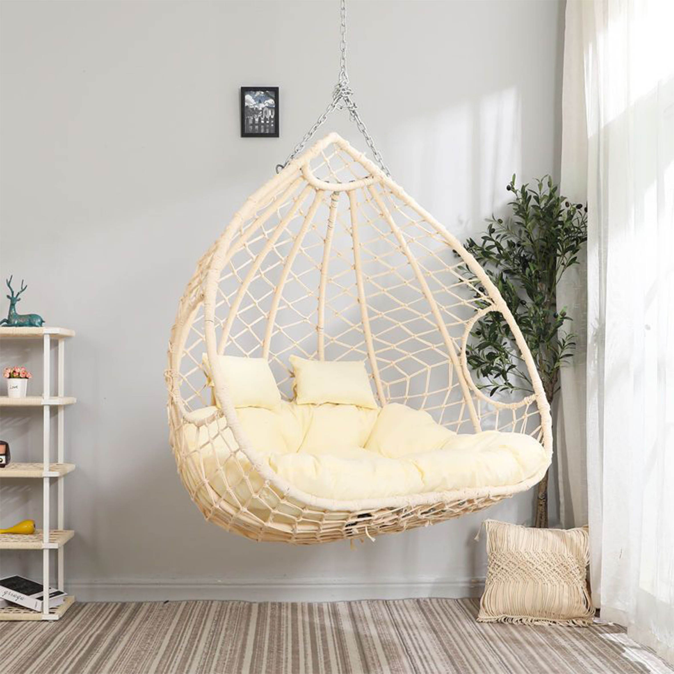 Good price patio garden multiple color hanging,round ball clear revolving hanging bubble chair outdoor swing chair/