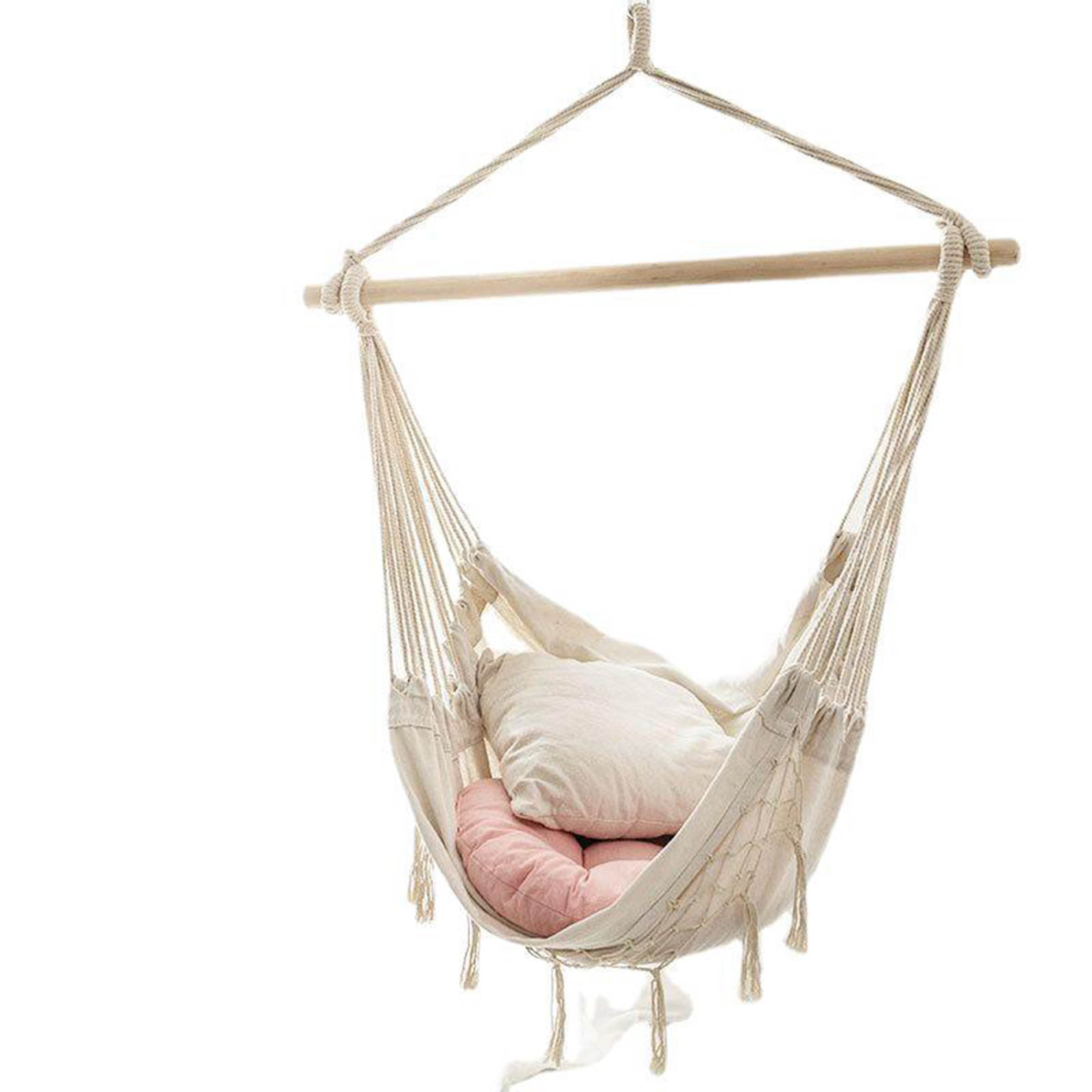 Wicker Egg Rattan Hanging Circle Swing Chair Hanging Baskey,Footrest Swinging Garden Outdoor Chair Metal/