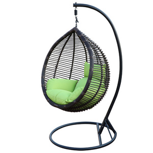 Outdoor luxury cast aluminum garden swing with decoration,solar powdered durable porch swing hanging Chairs/