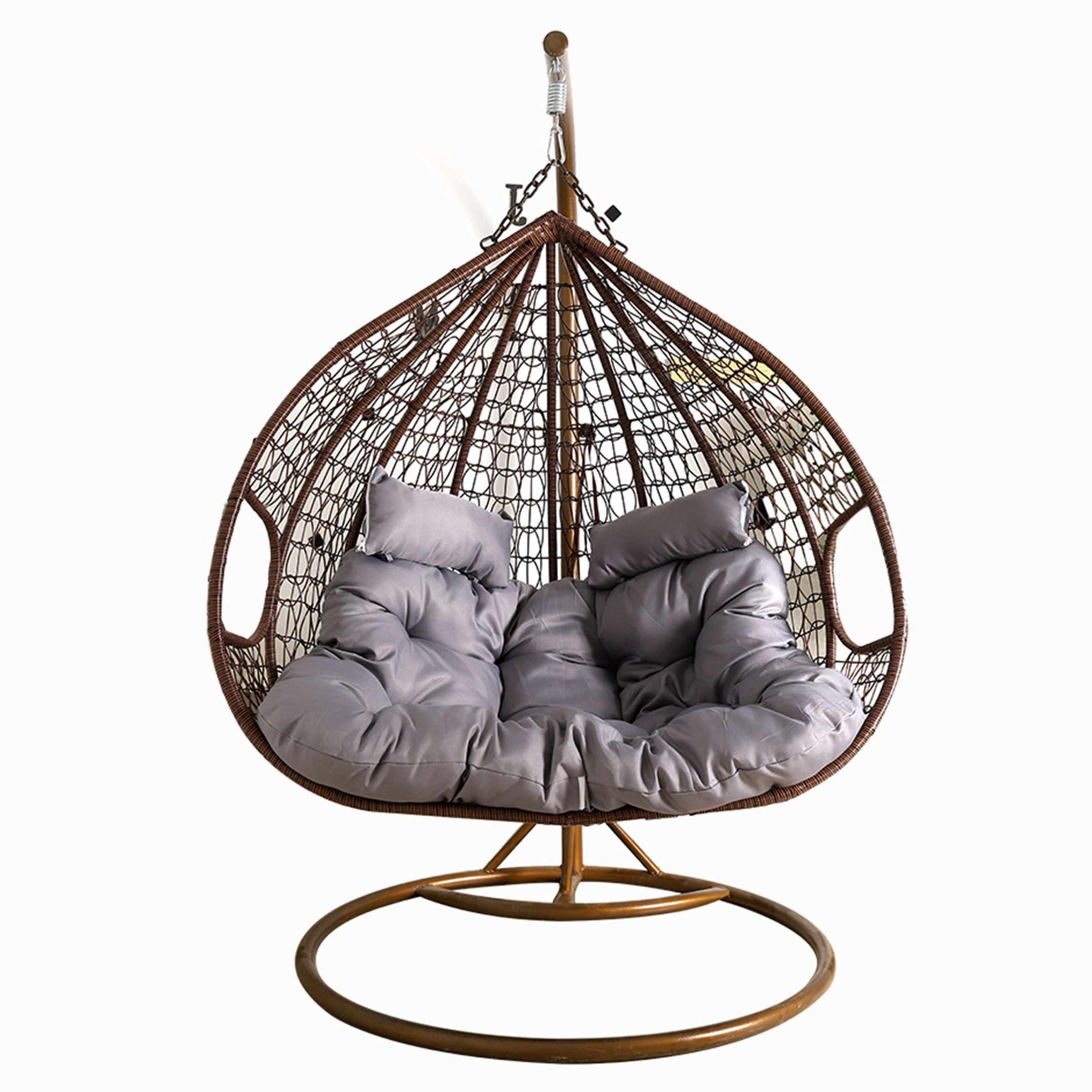 Custom Furniture Rattan Sofa Bed Rattan Swing Suspension,Rocking Chairs Wicker Sofa Hammock Outdoor Swing/