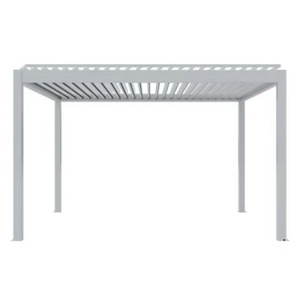 Customize 4 Poles Aluminum outdoor gazebos,with LED system remote control pergola with Louvre/