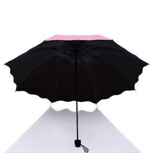 Hot Sale Paraguas 3 Folding Market,Umbrella With Logo Compact Travel Umbrella Windproof/