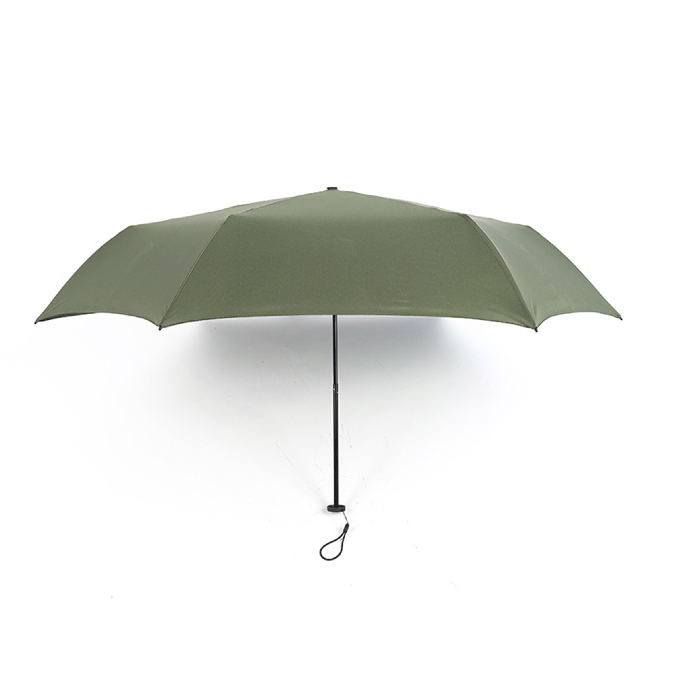 umbrella Chinese Top Quality Pure Color,Travel 3 Folding Olive Green Rain Umbrella/