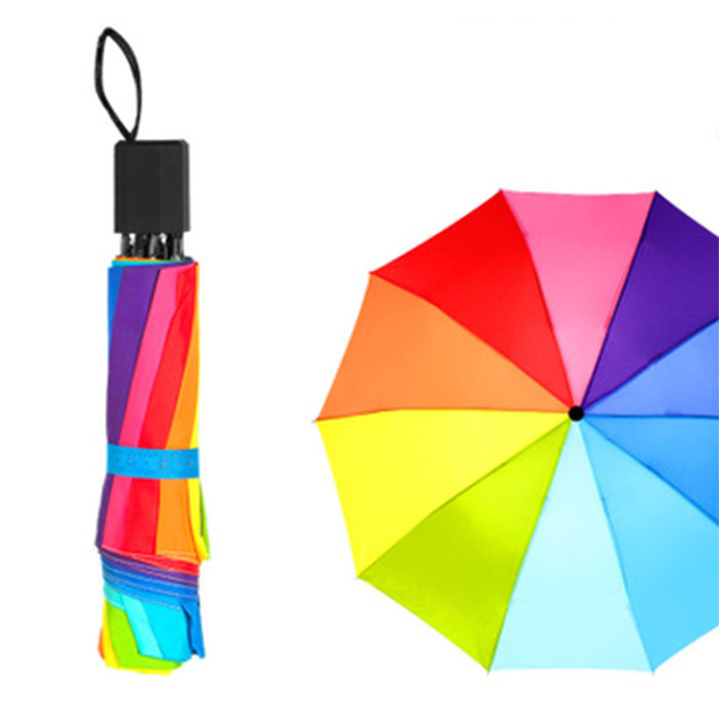 Good Quality Windproof ultra light folding,sun umbrella dual use3 Fold manual silver Umbrella/