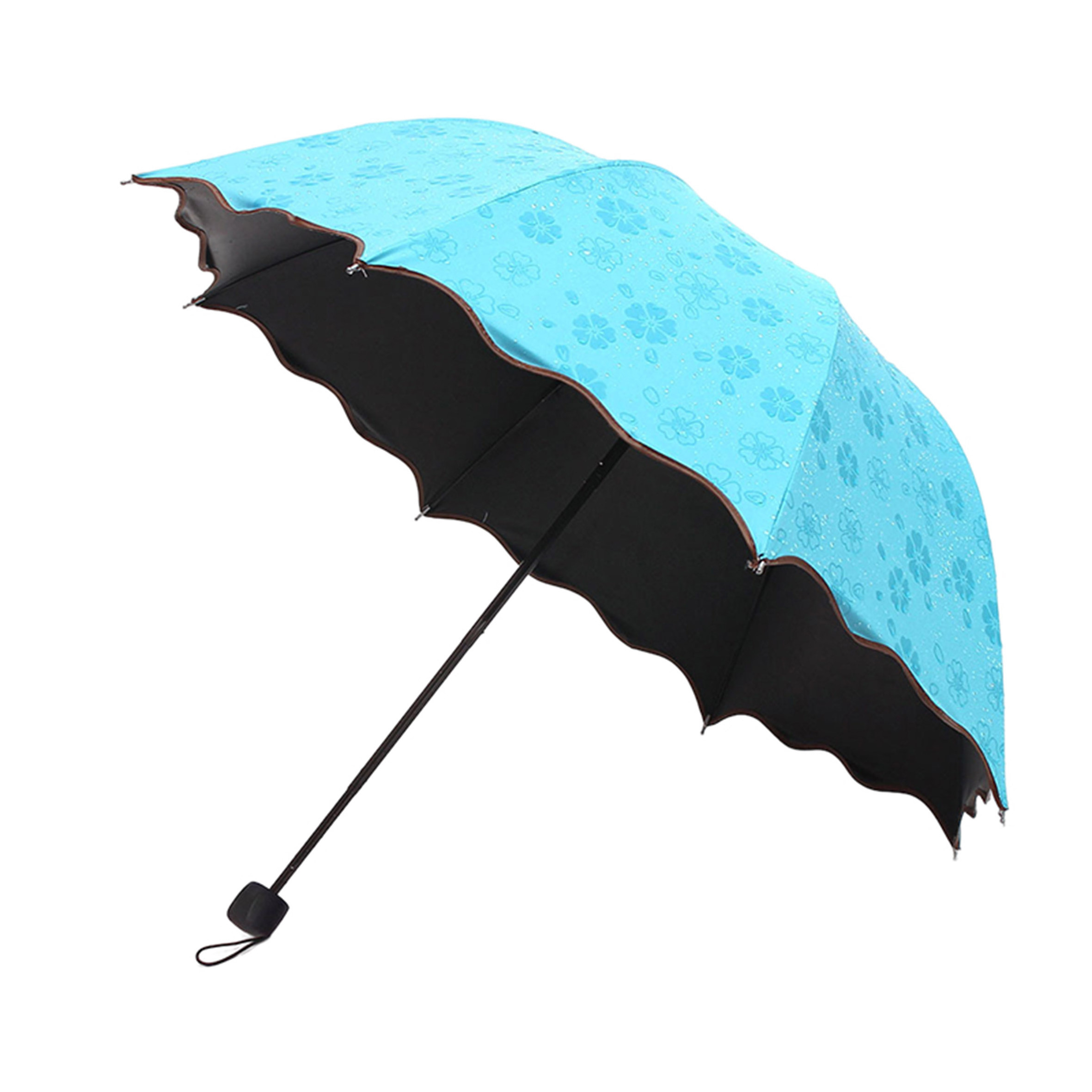 Logo 3 fold Black Coating Automatic,UV Resistant Umbrella Travel Umbrella/