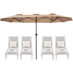 10 FT Iron Outdoor Yard Patio 3MCantilever patio umbrellas  bases Banana Parasol Garden Umbrellaslarge umbrella outdoor