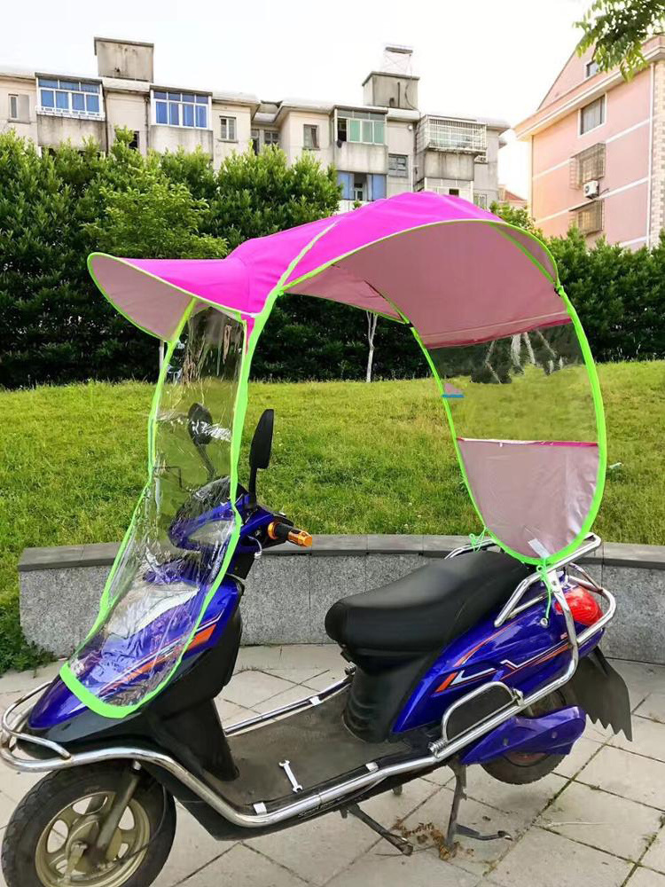 New Electric Vehicle Canopy Sunshade Motorcycle Canopy With Advertising Umbrella Custom Logo