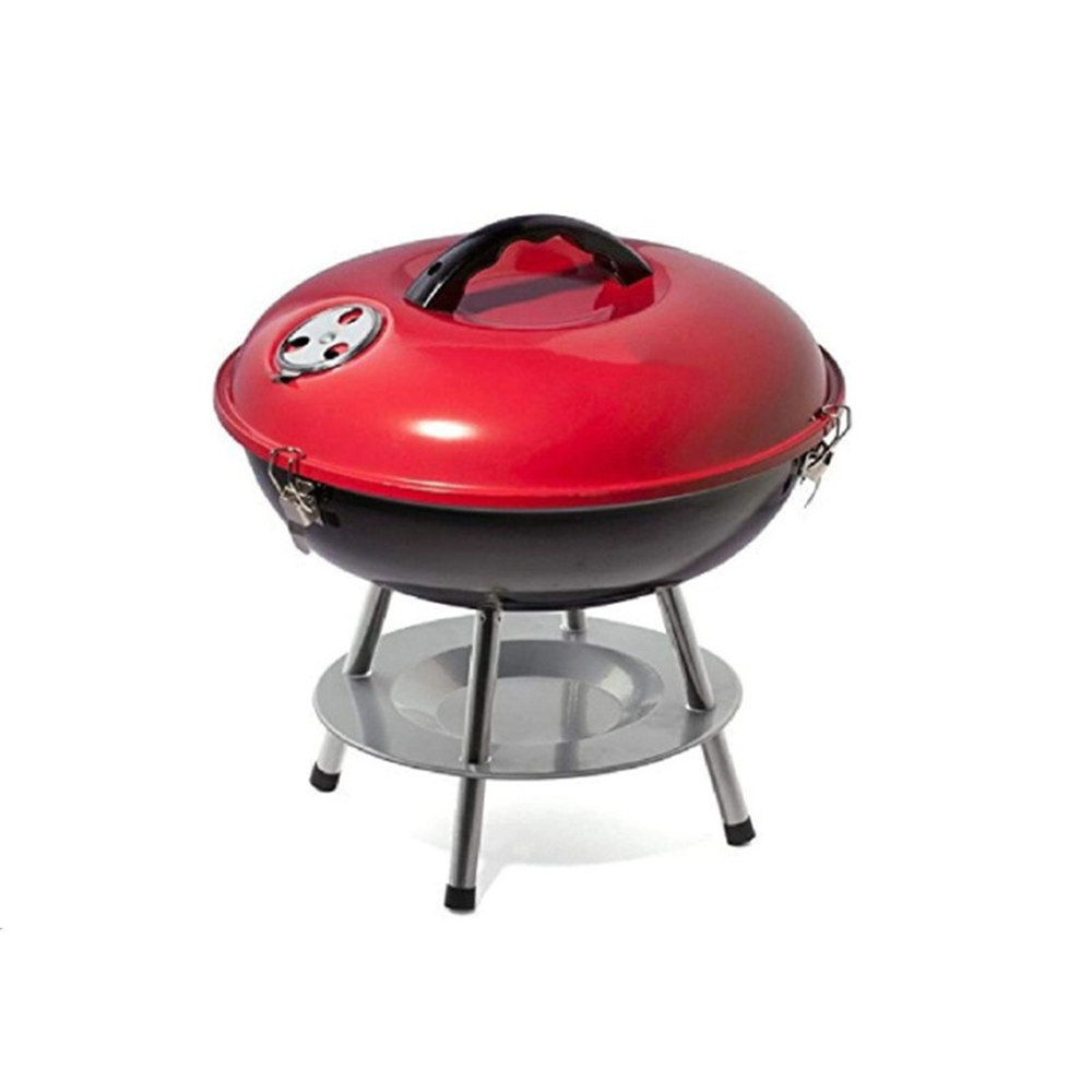 29 Inch Portable Garden Patio Use Barrel Charcoal,BBQ Grill Trolley Double Barrel Grill Charcoal Barbecue Grill/