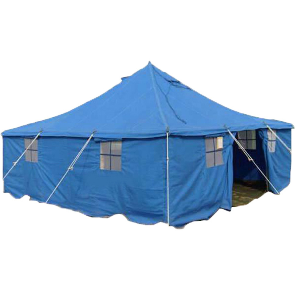 Outdoor Waterproof Refugee Canvas Tents,Large Heavy Duty Disaster Emergency Refugee Relief Tents/