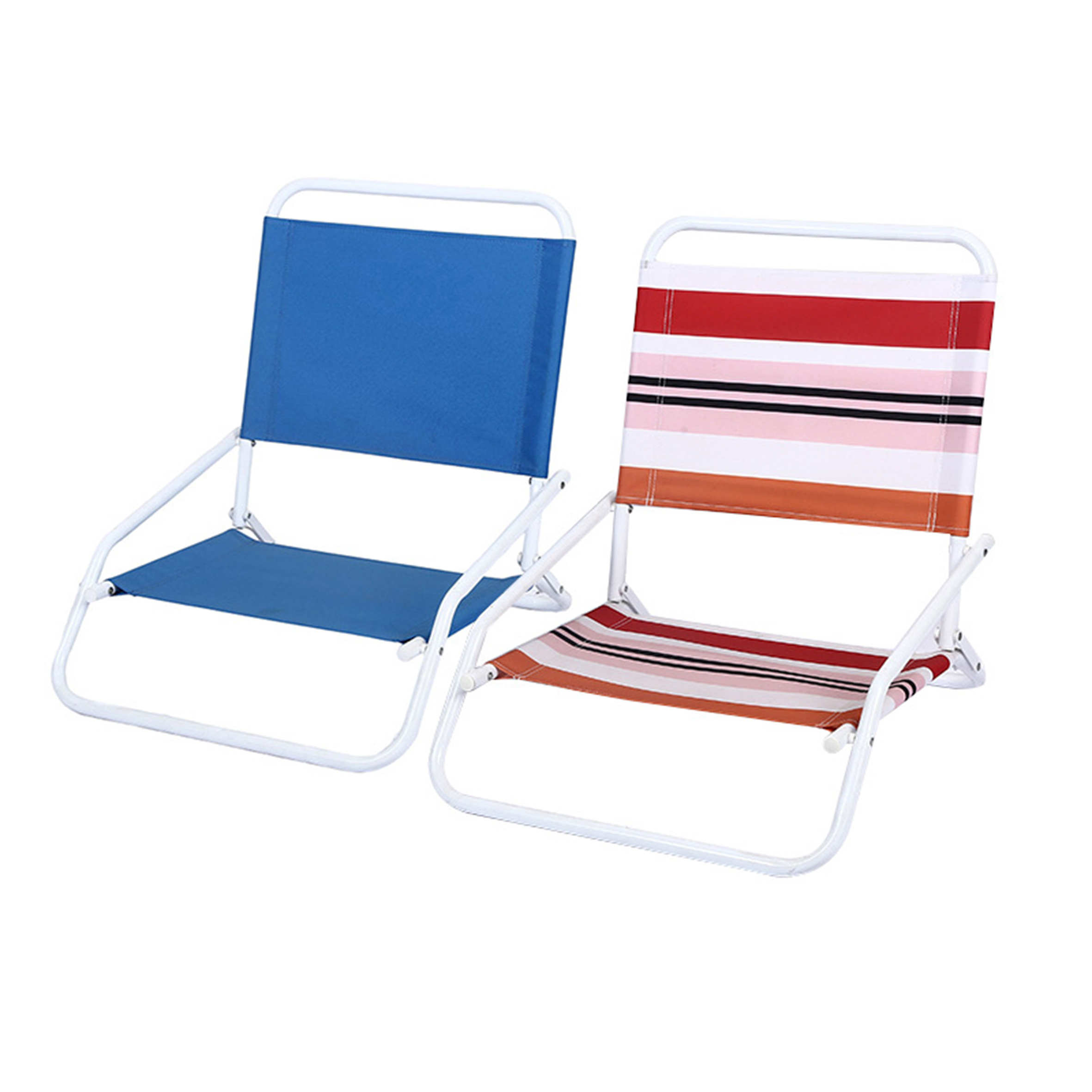 Outdoor Portable Folding Oxford Cloth,Double Beach Chairs Wood Grain Backrest Folding Chairs/