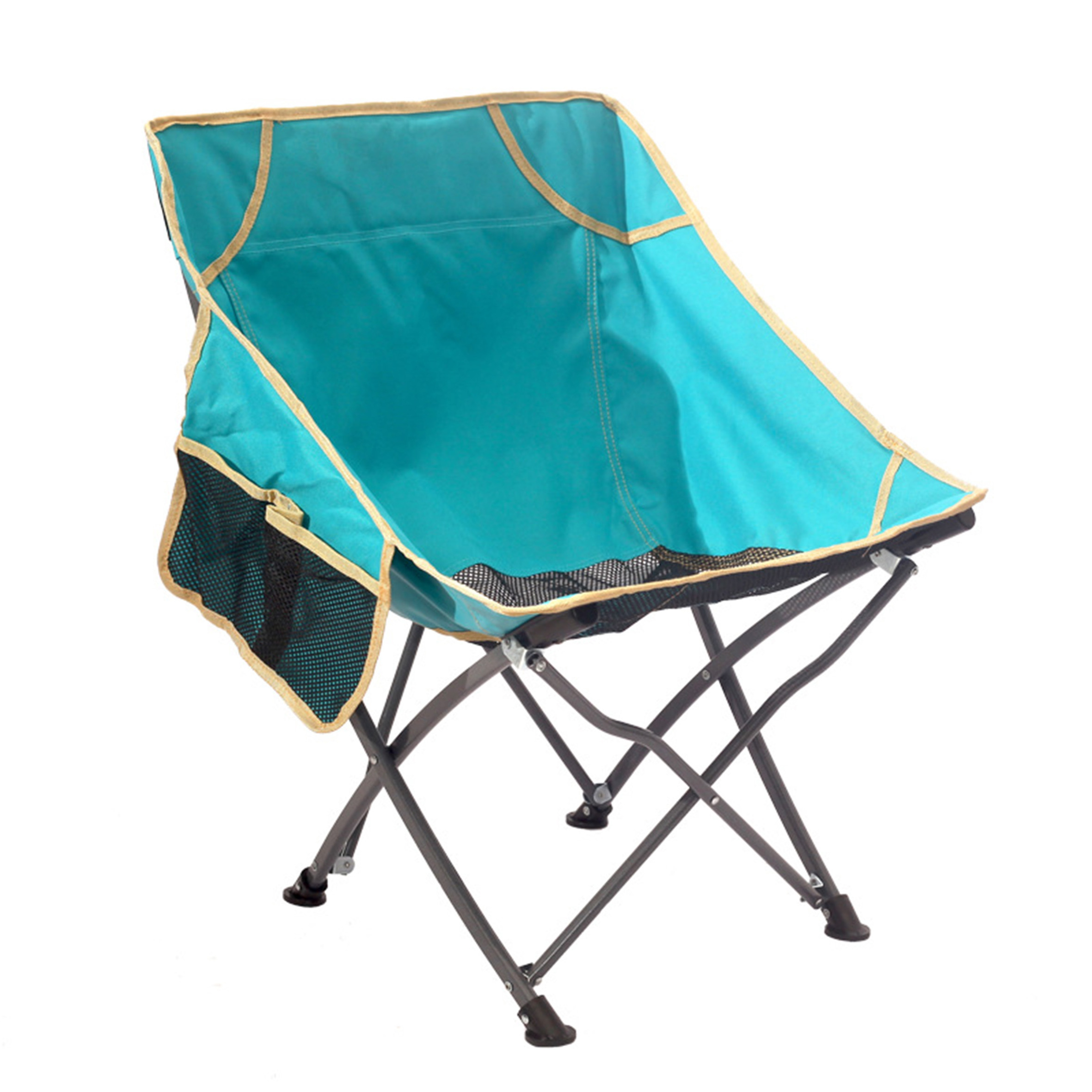 Heavy Duty Quad Fold Beach Chairs Oversized Camping,Lounge Chairs with Adjustable Shade Canopy/