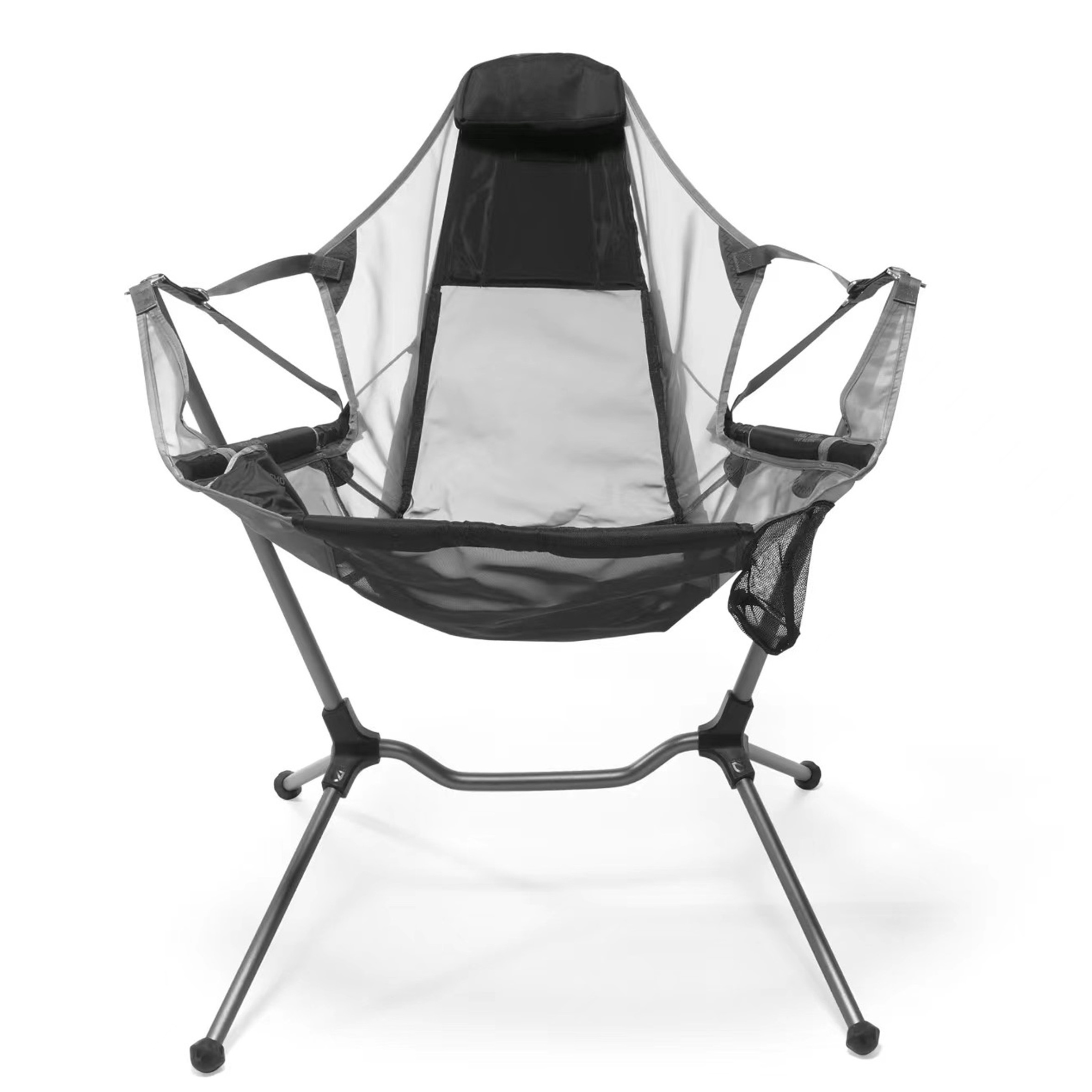 Portable 600D Oxford Fabric Outdoor Camping Folding Recliner,with Armrest Camp Foldable Chairs/