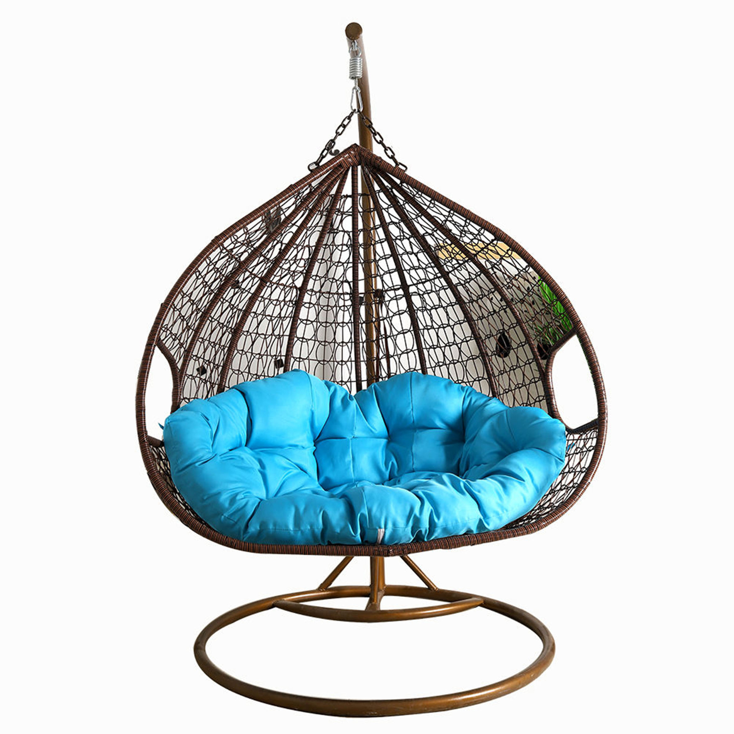 Popular Birds Nest Hanging Basket Chair Outdoor Hanging,Chair Indoor Double Wicker Rattan Patio Garden Swing Chair/