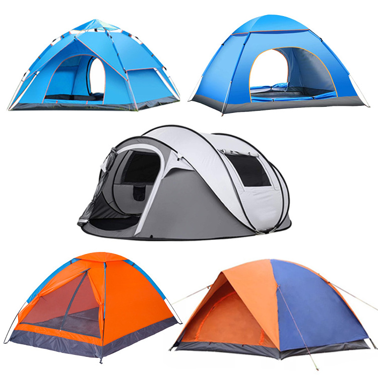 Portable 246 Person Family Tent Double Layer Outdoor,Fun Camp Tent Waterproof Windproof Anti-Uv Unique Camping Tents/