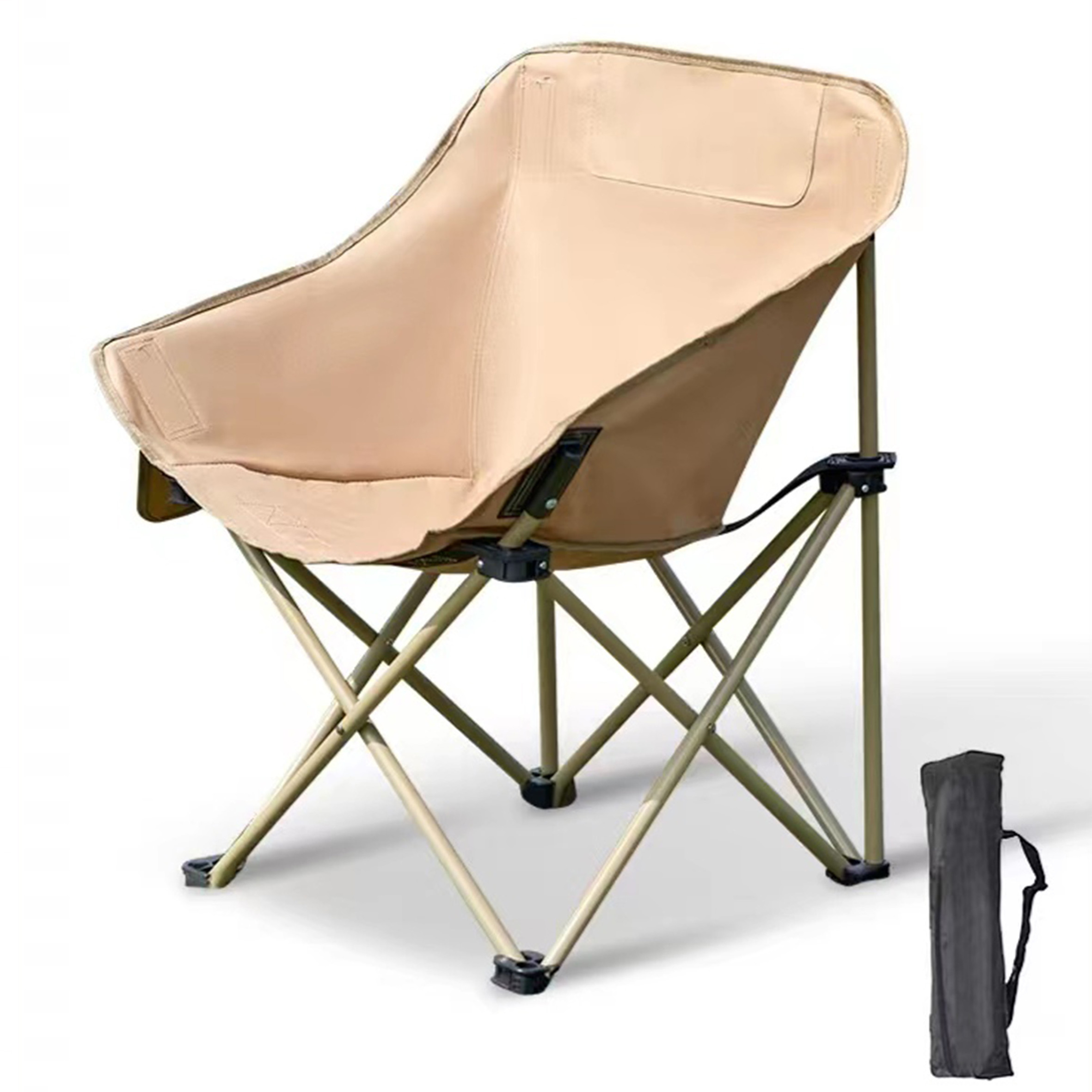 Camping Recliner Folding Chairs with Foot Rest Lounge Chairs Heavy,Duty Portable Folding lying Chairss/