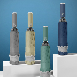 Windproof Models Compact And Automatic Open Designs Umbrellas,with LED Flashlight Best Umbrellas For Rain And Wind/