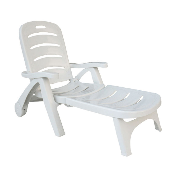 Folding Plastic Beach Chair and Swimming Pool Sunbed Lounger Chairs Outdoor Furniture Fashionable Life Wholesale Custom Outdoor