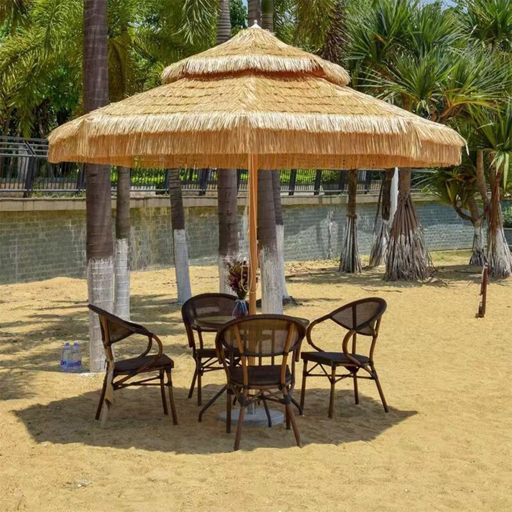 Hot Sale 24 M Custom Design Luxury,Quality Hawaii Tiki Thatch Roof Straw Beach Umbrellas Windproof Outdoor Garden Umbrellas/