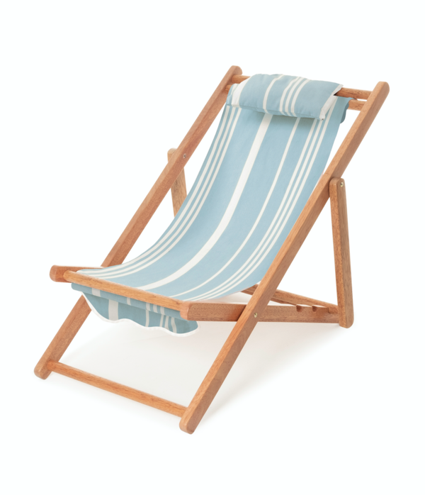 Hot Selling Custom THE MINI SLING CHAIRE LAUREN'S PINK STRIPE Single Outdoor Adjustable Wooden Six Kinds Of Beach Chair Series