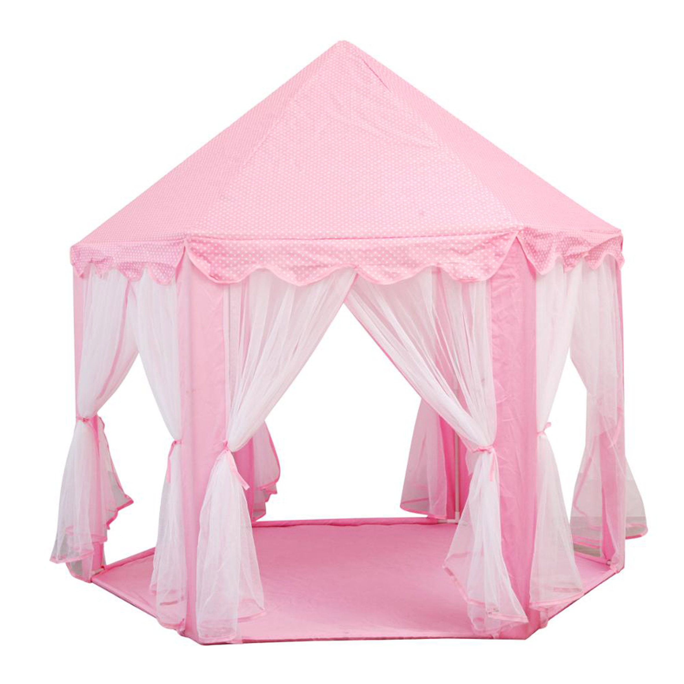 Boys Prince Castle with Curtain Sweet House Kids,Tents Indoor Yurt Indian Teepee Pop Up Playhouse for Baby/