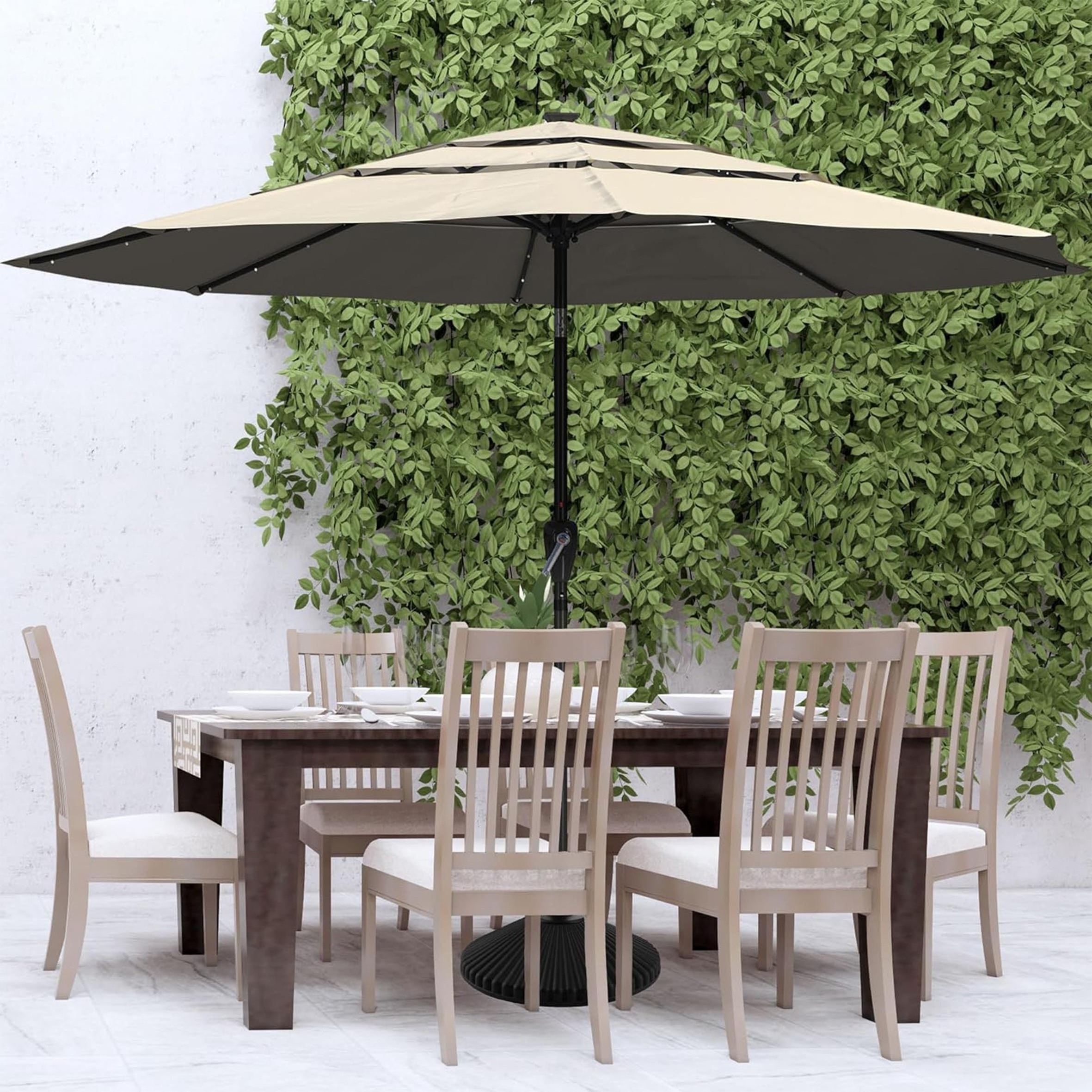 Hot Sale Factory Price Push-tilt Crank Center Pole Outdoor Garden Umbrella Outdoor Furniture Aluminium Parasol