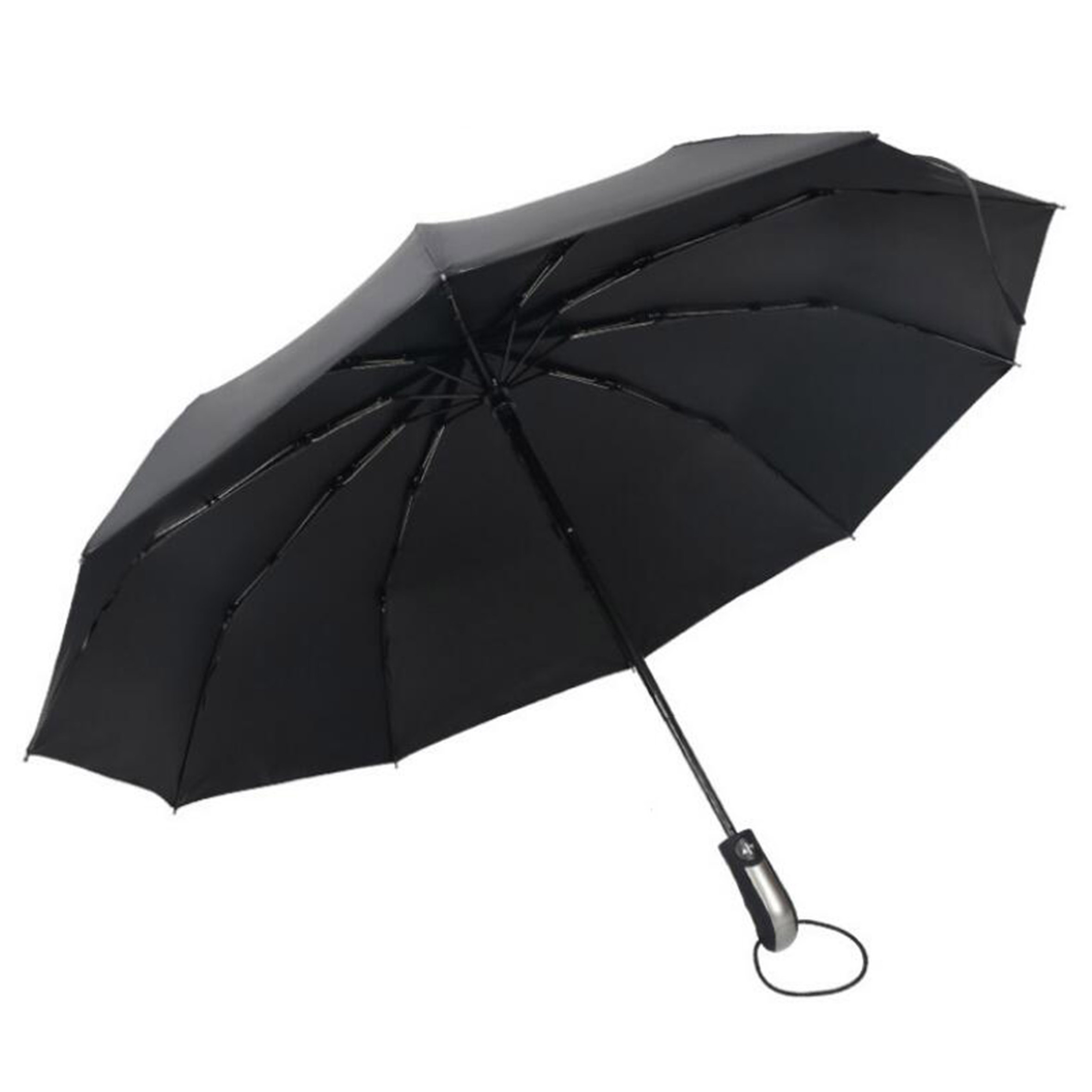 Market Umbrellas Lightweight Compact Travel Automatic,Open Close Folding Umbrellas with 180 Rotating LED Flashlight/