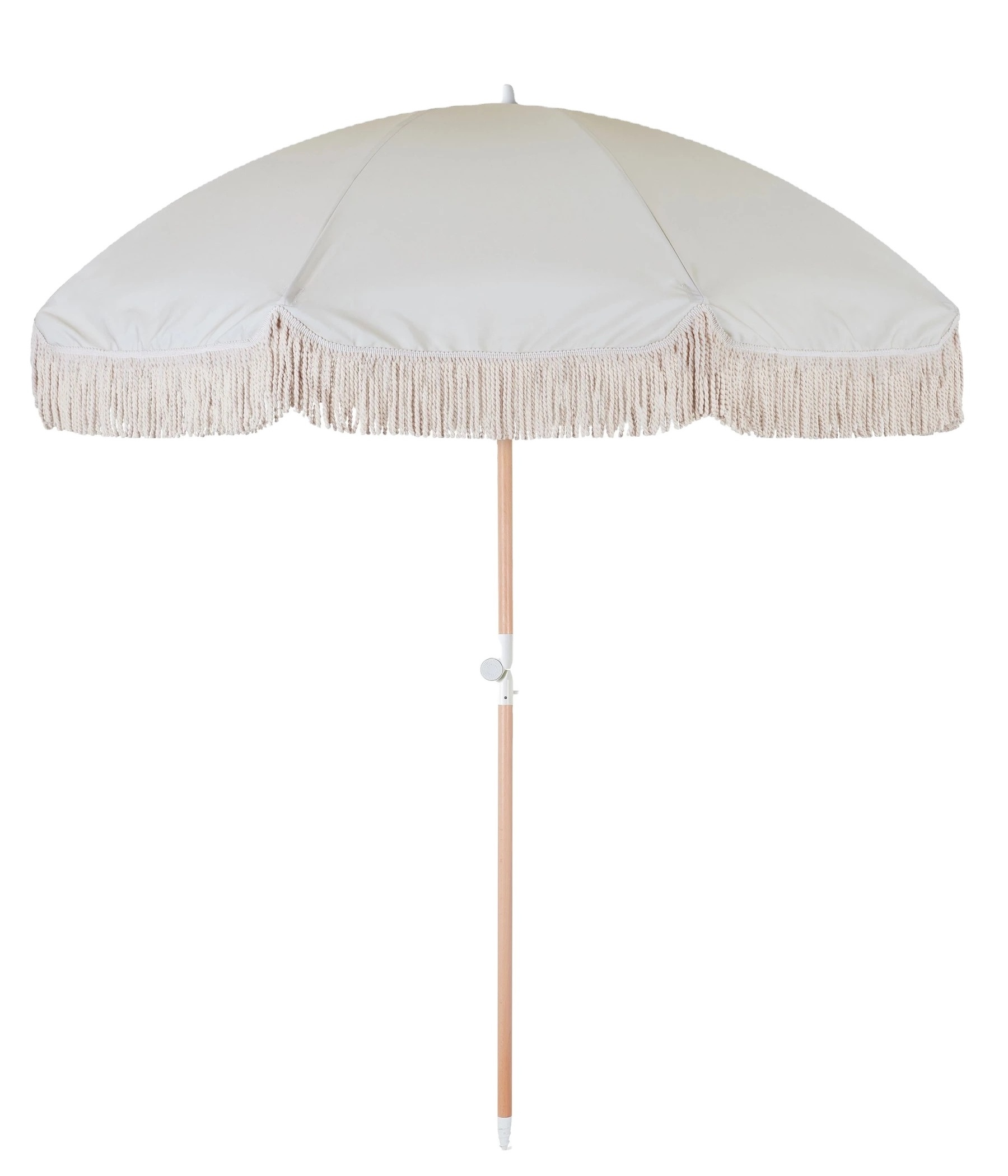 Australia New Zealand Luxury Vintage Boho Wooden Pole Canvas Fringed Sun Outdoor Parasols Beach Umbrellas With Tassels//