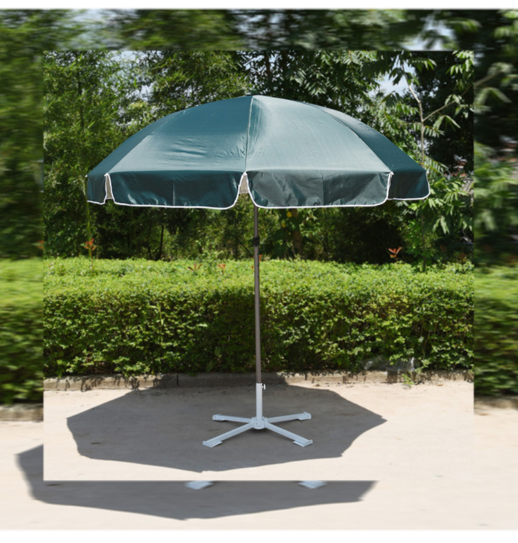 Outdoor Beach Umbrella Base Black and White Portable Adjustable Cross Umbrella Base 28-36cm Aperture Windproof Solid Tank Base