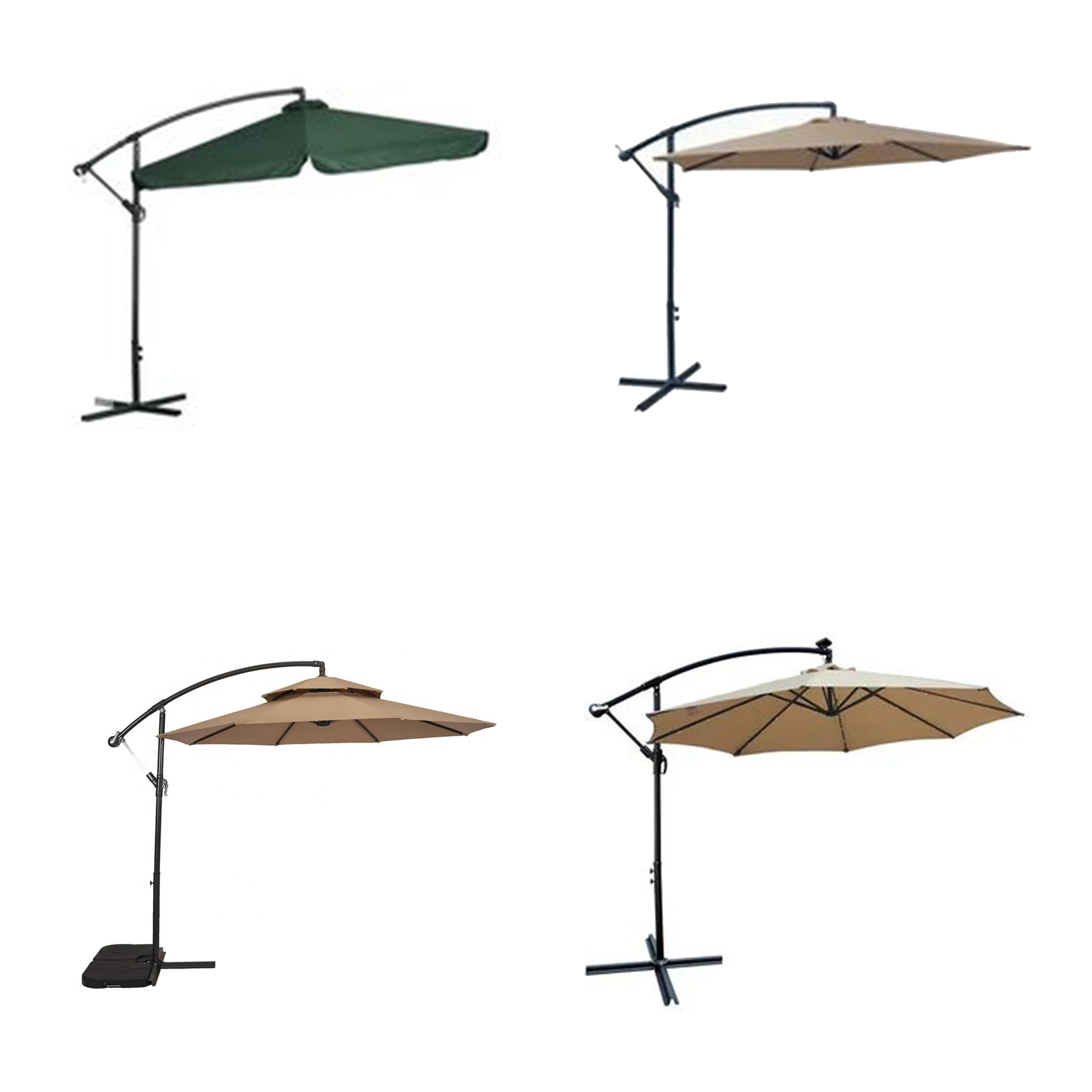 Superior Quality Waterproof 3M Leisure Patio GardenFoldable Cantilever Parasols Outdoor Banana umbrellas