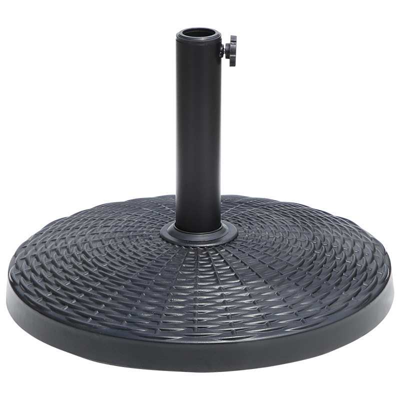 Patio Serenity Half Round PE Concrete Garden Parasol,bases Perfect for Your Outdoor Sanctuary/