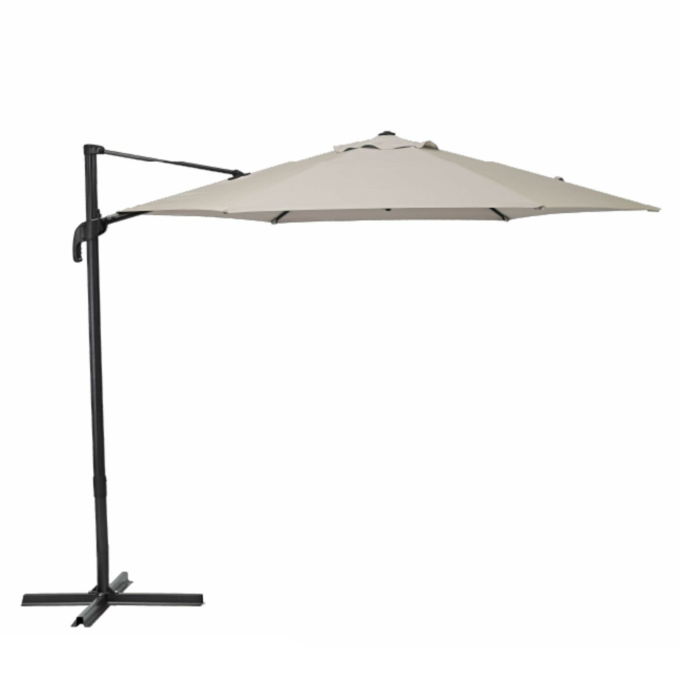 10 FT Patio Offset umbrellas with 360Solar Powered LED umbrellas for Outdoor Hanging