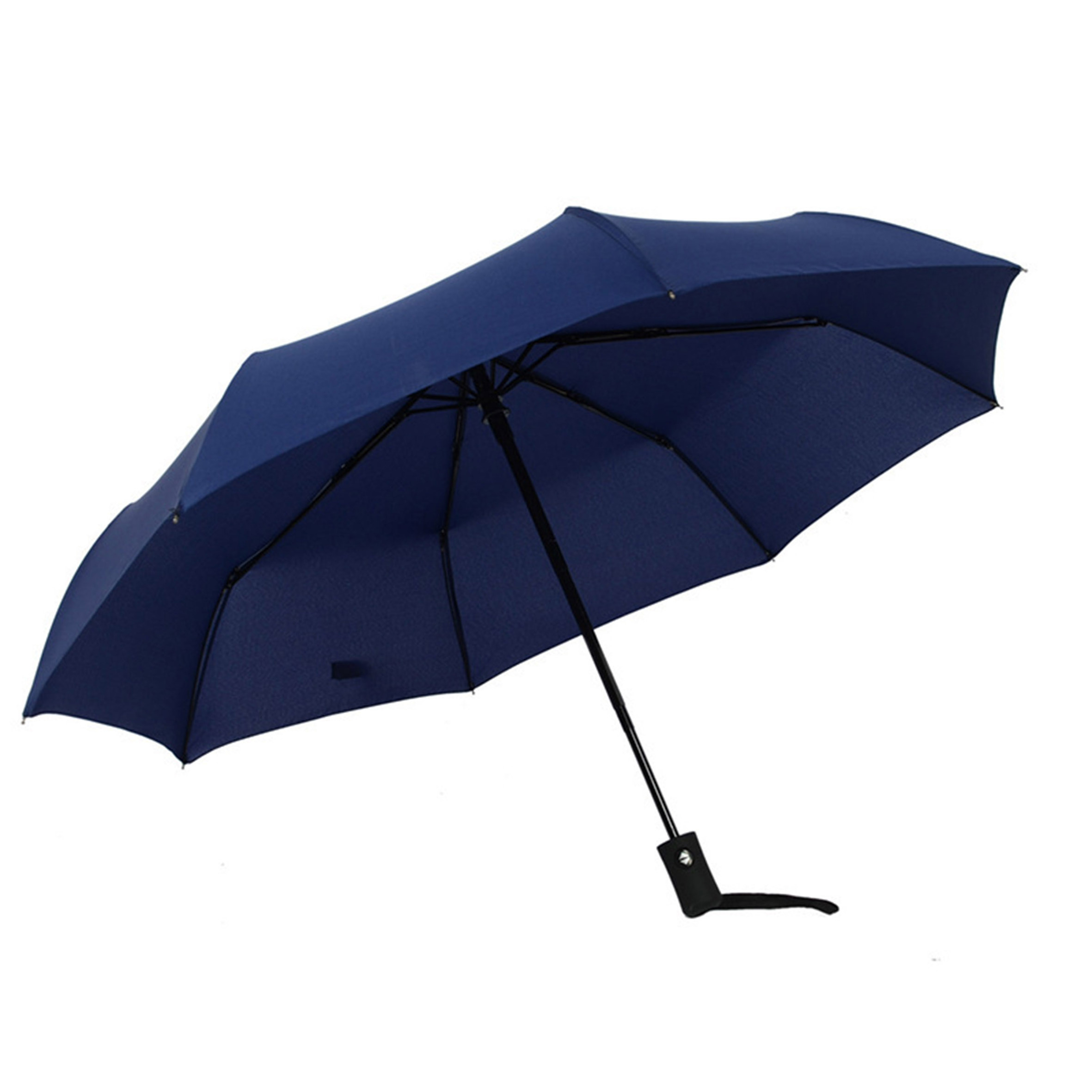 2022 Hot Sale Custom rainy season products,black blue gray 10 ribs windproof automatic folding Umbrellas/