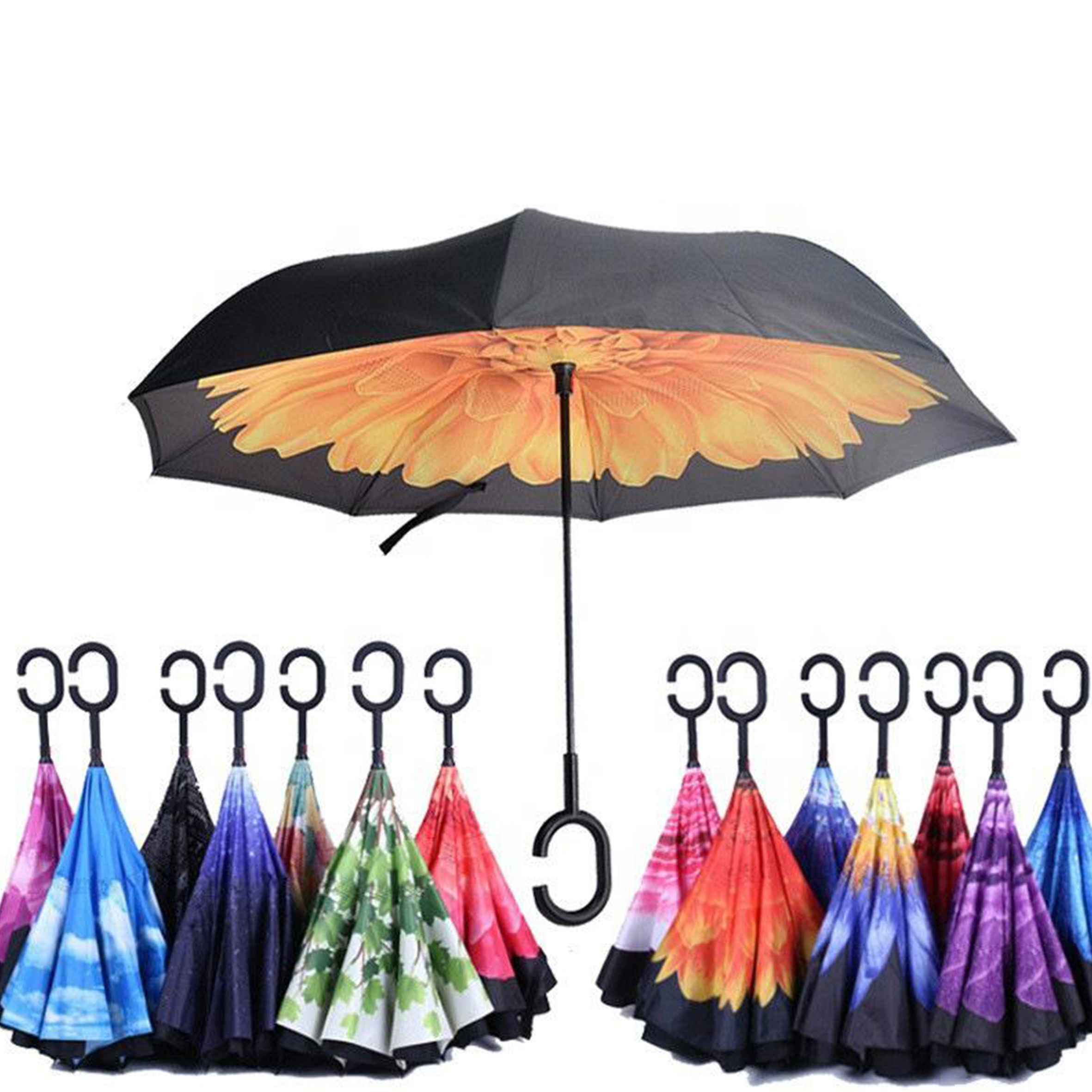 Double Layer Sun Beach Umbrellas Print Gift Item Custom,Made Brands Printing Hotel Promotional Golf Hot Dog Umbrellas/