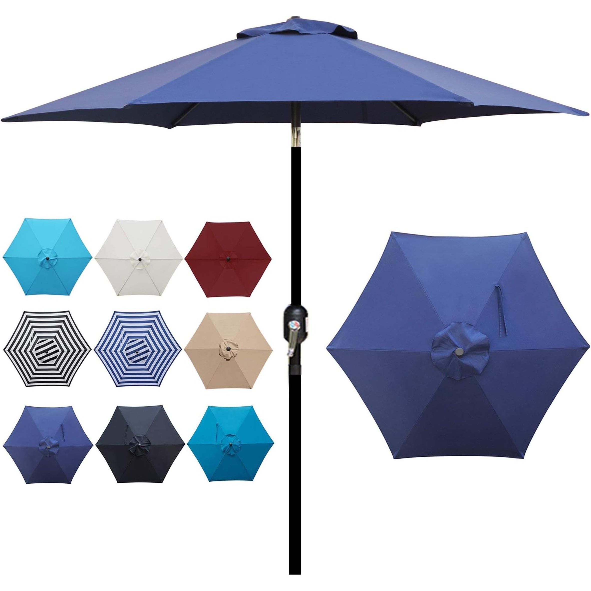 New Life Style Garden Pole 4842x12 Mm Cantilever Umbrella 8 Ribs Sun Umbrella for Outdoor Waterproof Polyester Modern 10ft