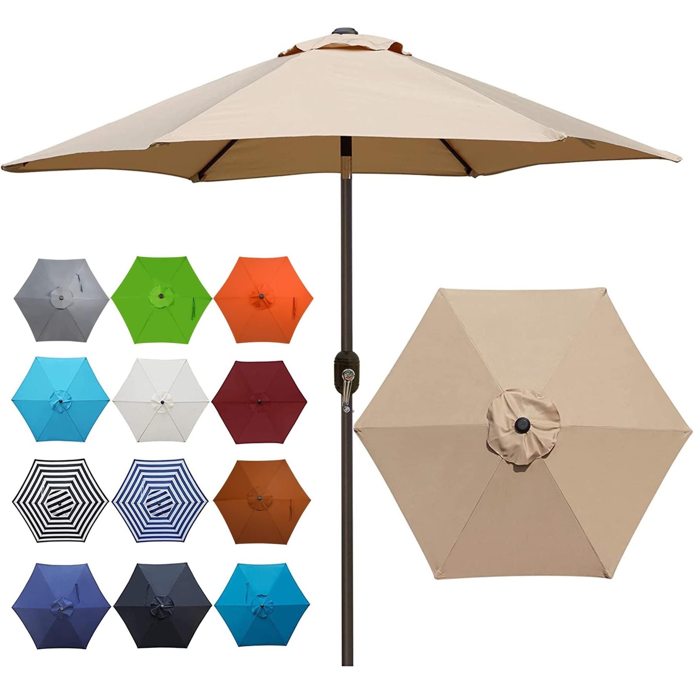 New Life Style Garden Pole 4842x12 Mm Cantilever Umbrella 8 Ribs Sun Umbrella for Outdoor Waterproof Polyester Modern 10ft