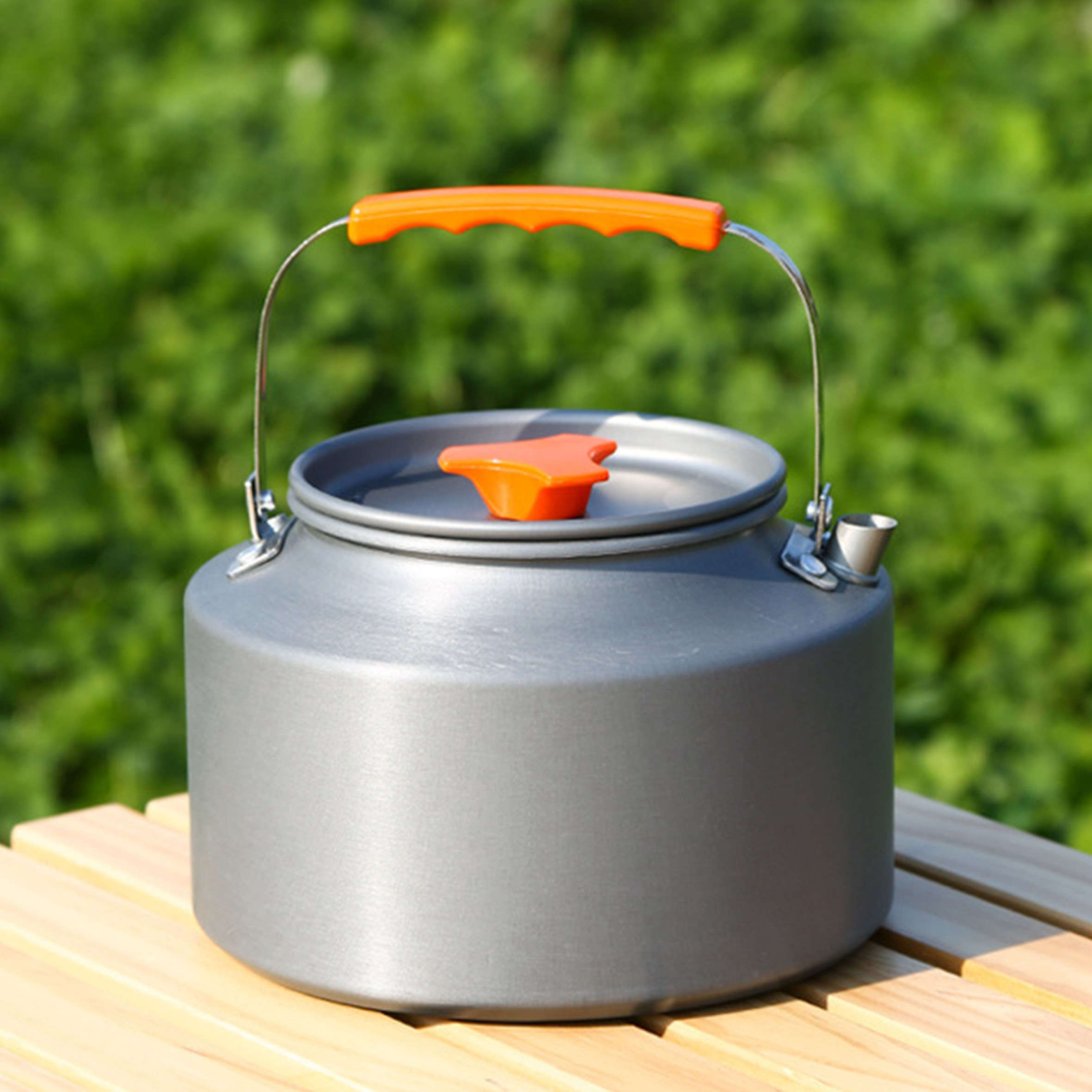 Camping Cookware Kit Outdoor Aluminum Cooking Set Water Kettle,Pan Pot Travelling Hiking Picnic BBQ Tableware Equipment/