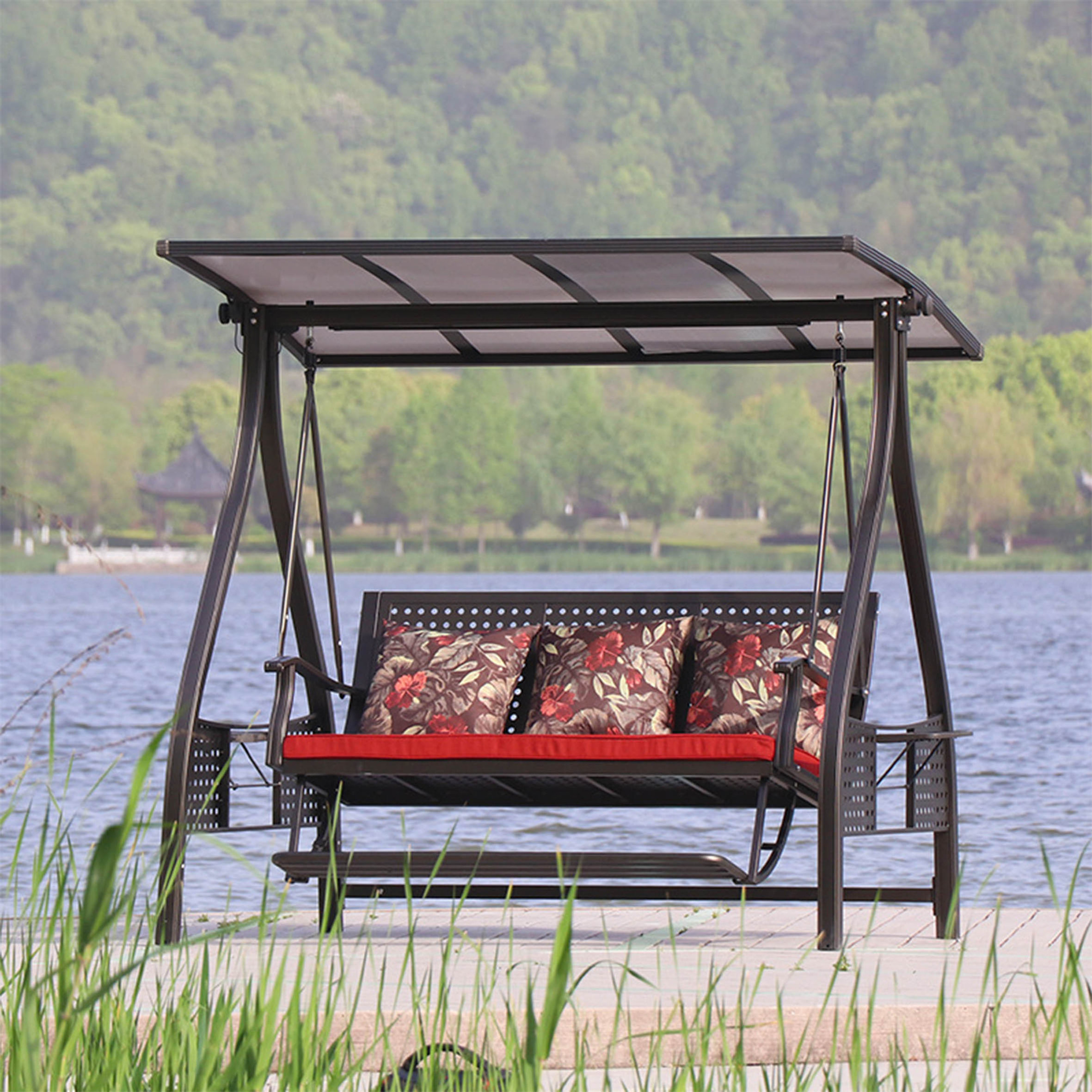 Reasonable price hotel pool furniture,garden acrylic stainless steel swing chair outdoor hanging bubble chair/