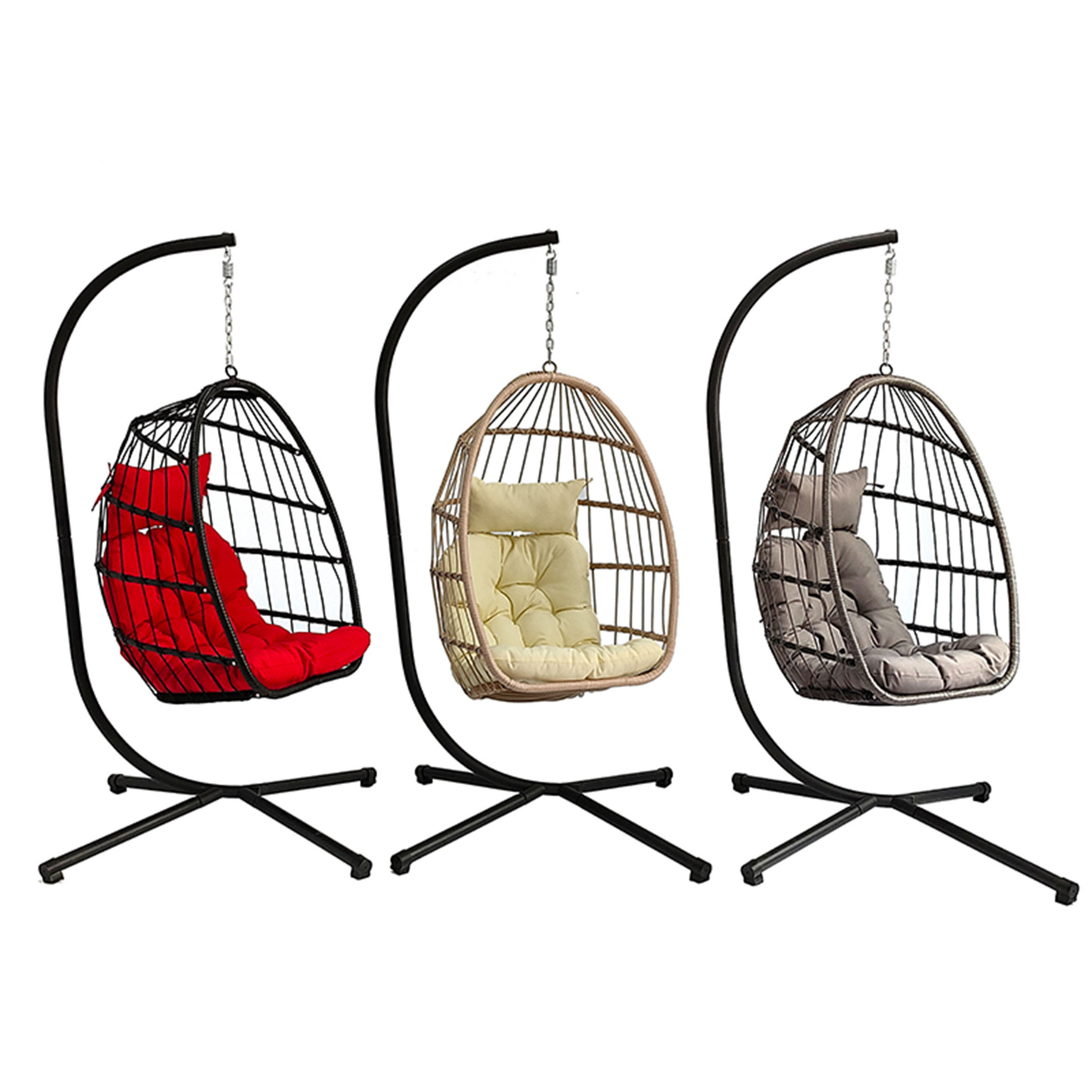 Attractive Design Wrought Iron Swings Hanging Chairs,For Indoor And Outdoor Decoration Hanging Swing/