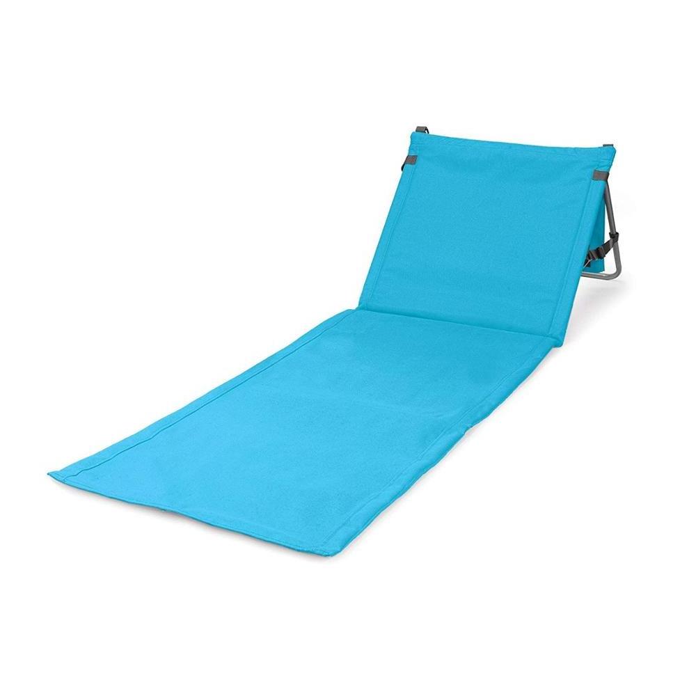 Sand Free Straw Folding Lounge Chairs Beach Mat With Backrest recliner chair//